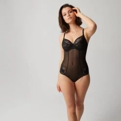 Body Avec Armatures Noir Versailles -Lingerie Divine Boutique CL62004 030 WEB 3